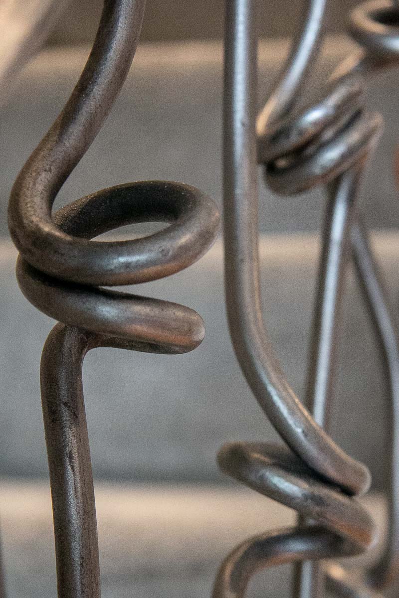 Twisted and Knotted Metal Stair Spindles